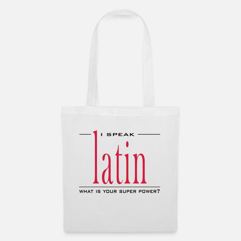 Super Power Latin - Stoffbeutel - Weiß
