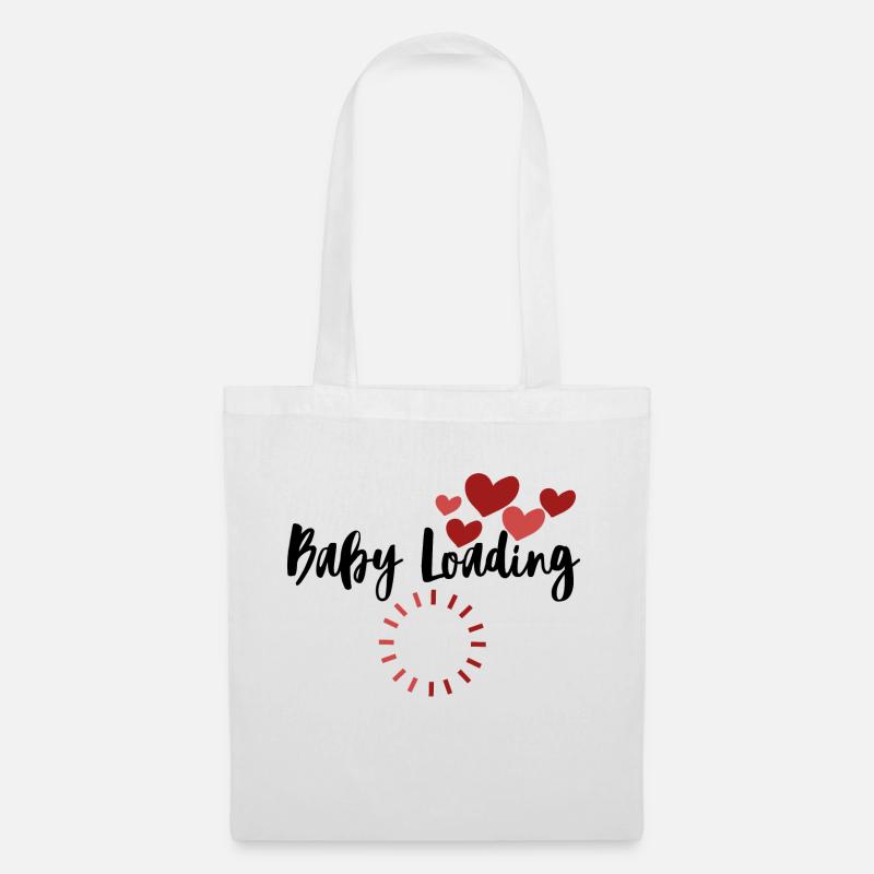 Baby Loading - Schwangerschaft - Stoffbeutel - Weiß