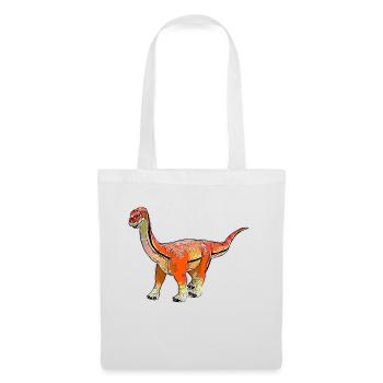Brachiosaurus Comic - Stoffbeutel - Weiß - Vorne