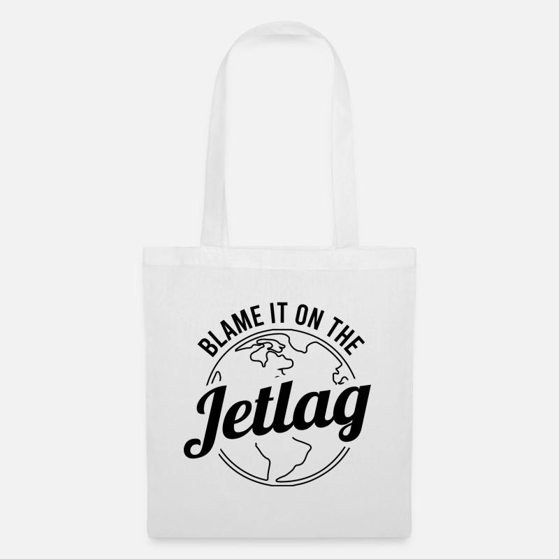Jetlag Ist Schuld - Stoffbeutel - Weiß
