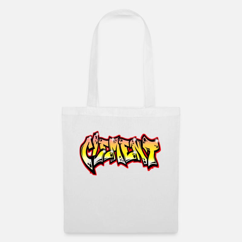 Graffiti Name Clement - Stoffbeutel - Weiß