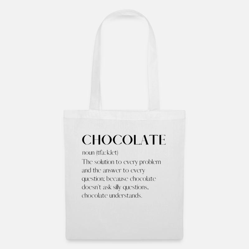 Chocolate - Tote Bag - white