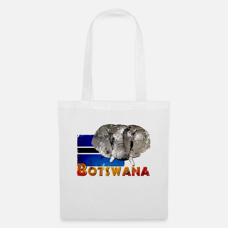 Botswana - Stoffbeutel - Weiß