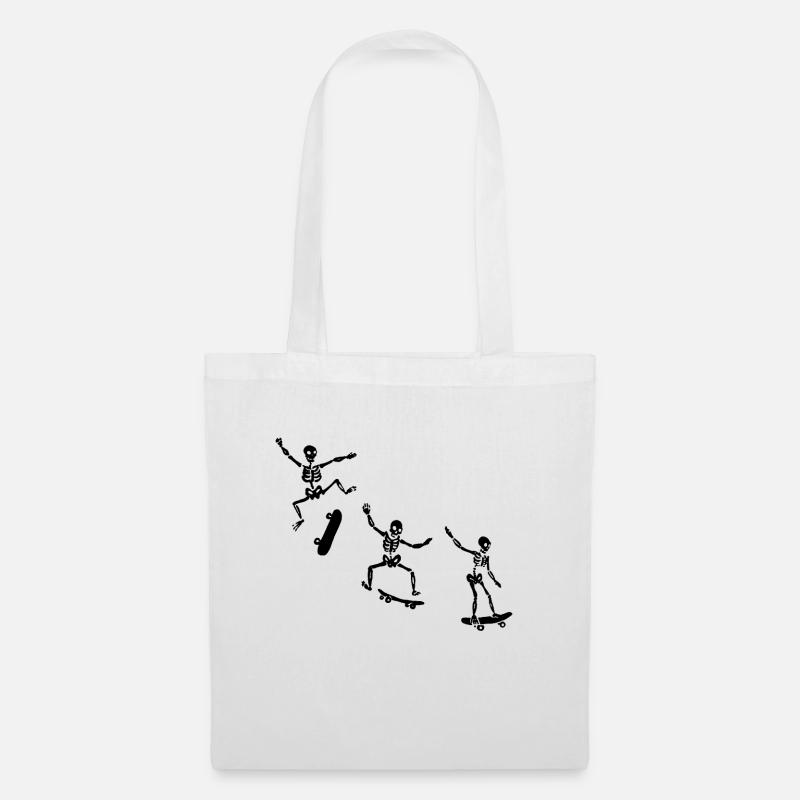 SKELETONS SKATERS - Tote Bag - white