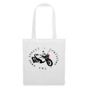 Ural, Was denn sonst! Das Patch für Sidecarfans - Stoffbeutel - Weiß - Vorne