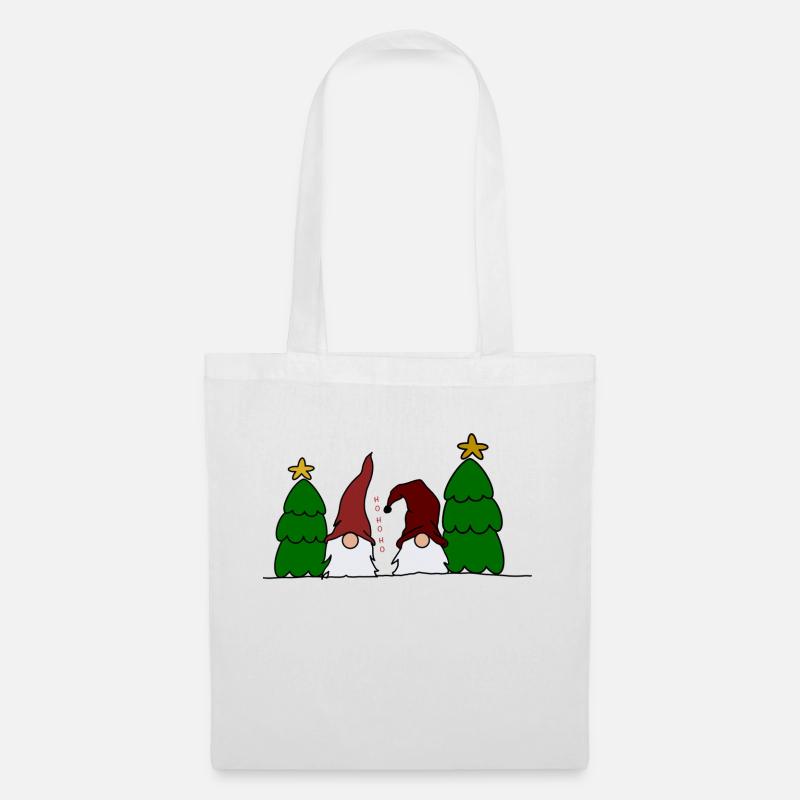 Weihnachtsmann - Stoffbeutel - Weiß