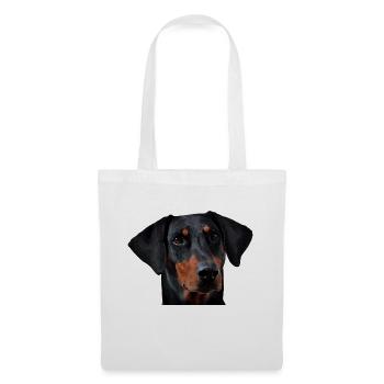 Dobermann - Stoffbeutel - Weiß - Vorne