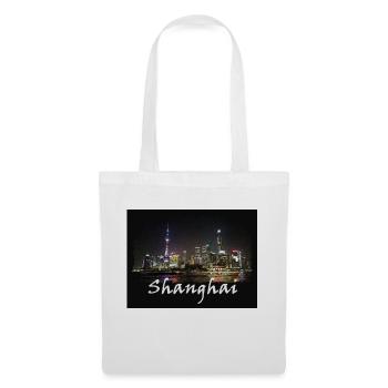 Shanghai la nuit - Sac en tissu - blanc - Devant