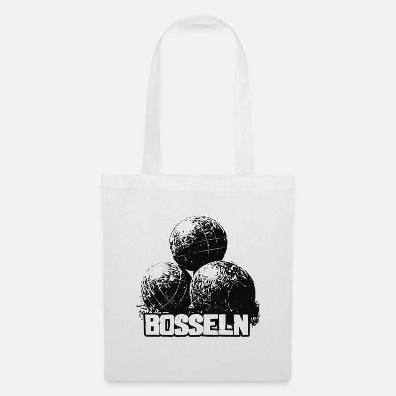 Bosseln | 3 Bossel Kugeln | Boßeln - Stoffbeutel - Weiß