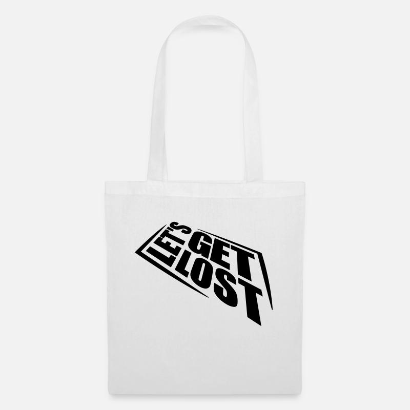Lets Get Lost - Stoffbeutel - Weiß