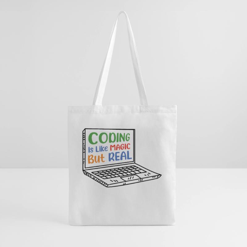 Coding Is Like Magic Coder Programmer Computer Gee Stoffbeutel