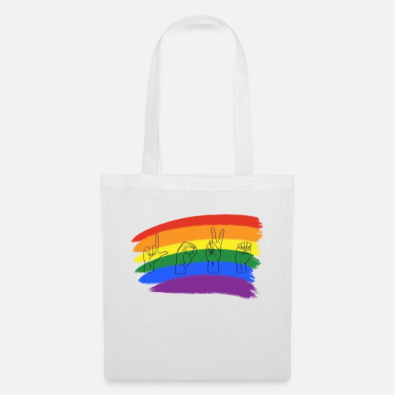 Pride Love - Stoffbeutel - Weiß