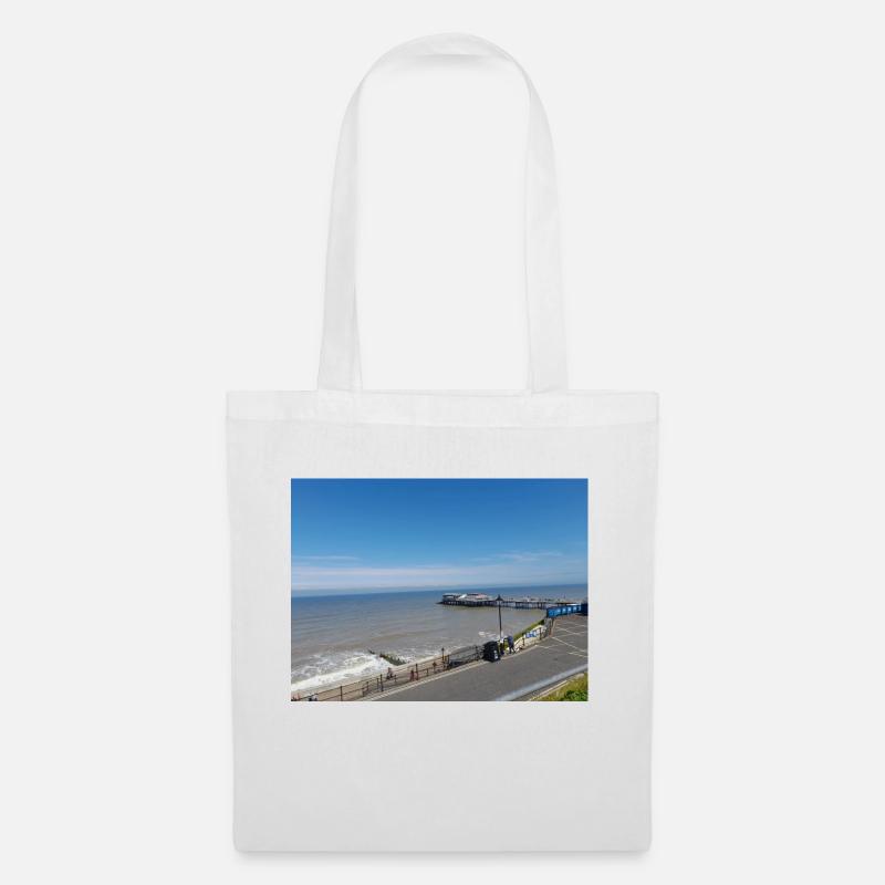 Cromer Beach und Pier Norfork - Stoffbeutel - Weiß