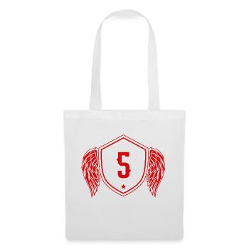 5 Nombre d’armoiries - Sac en tissu - blanc - Devant