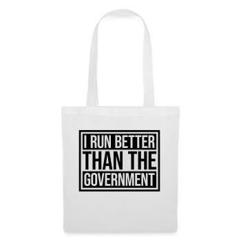 mieux fonctionner que le gouvernement - Sac en tissu - blanc - Devant