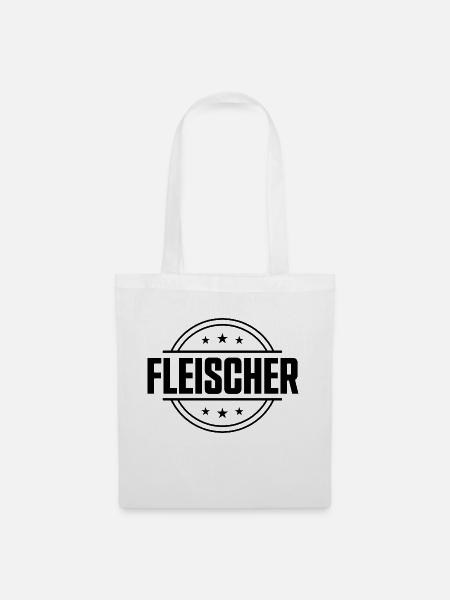 Fleischer Beruf - Stoffbeutel - Weiß