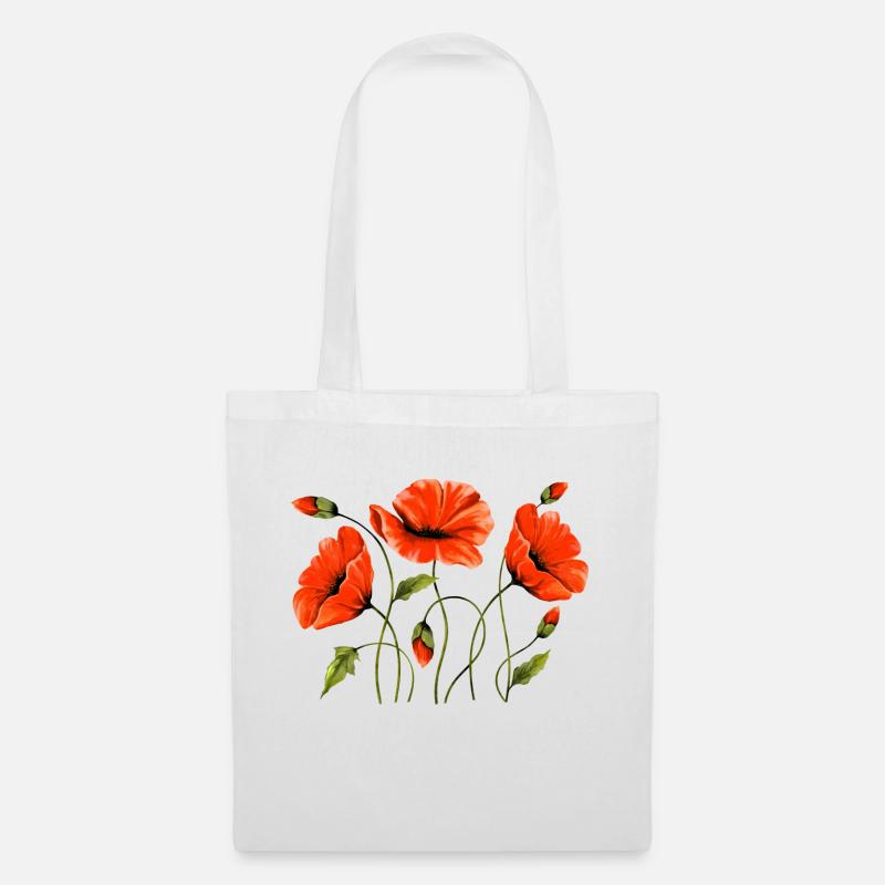 Fleur - Sac en tissu - blanc