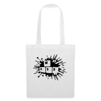 Touches de clavier Gamer WASD - Sac en tissu - blanc - Devant