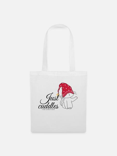 Cat Cuddles - Stoffbeutel - Weiß