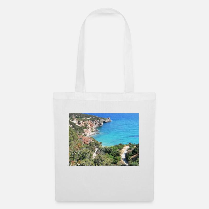 Wunderschöne Bucht auf Kreta - Stoffbeutel - Weiß