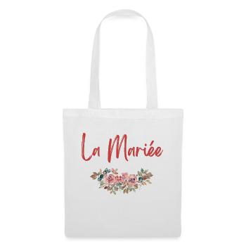 evjf humour team bride de la mariée - Sac en tissu - blanc - Devant