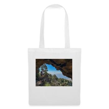 Blick auf Gran Canaria - Stoffbeutel - Weiß - Vorne