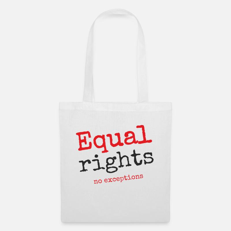 Equal rights, no exceptions - Tote Bag - white