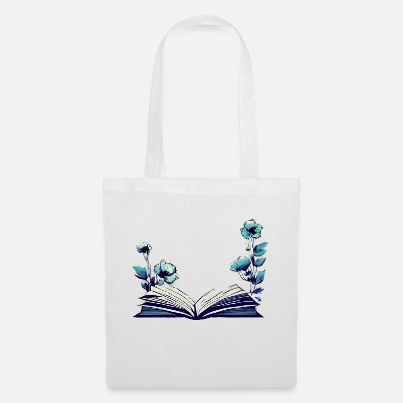 Buch Geschenk Buchliebhaber Lesen Bücher Leser - Stoffbeutel - Weiß