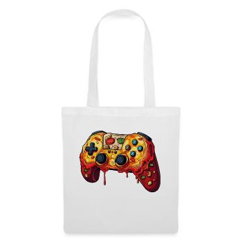 Gaming Pizza Controller Gamer - Tote Bag - white - Front