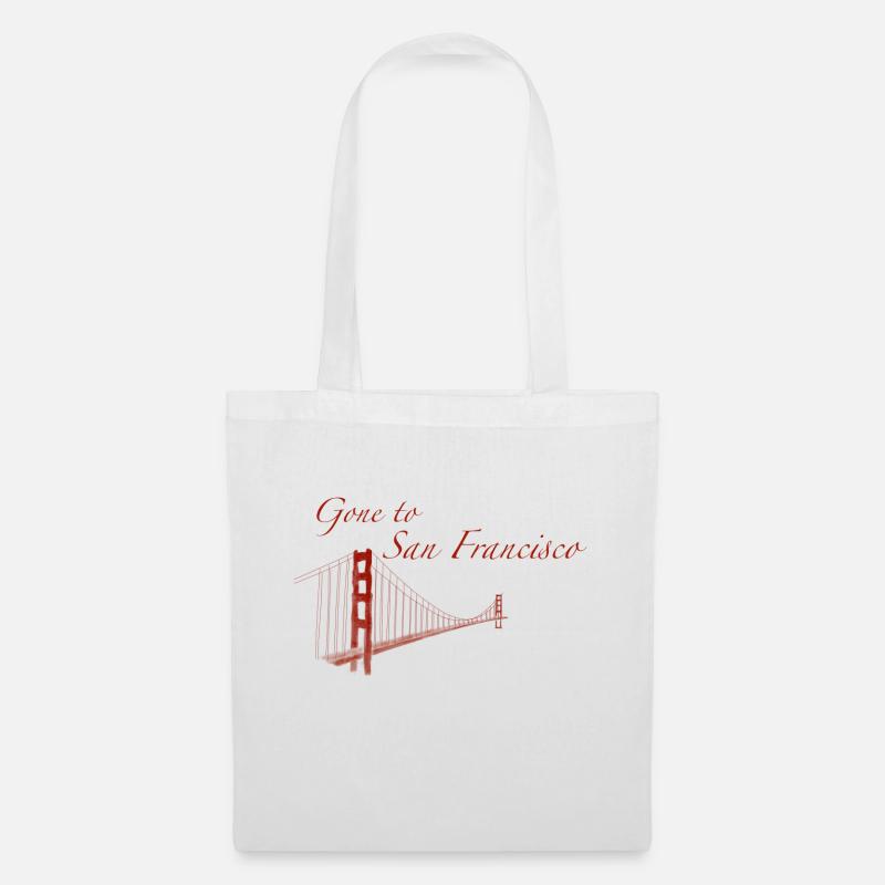 Gone to San Francisco - Stoffbeutel - Weiß
