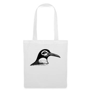 Tête de pingouin - Sac en tissu - blanc - Devant