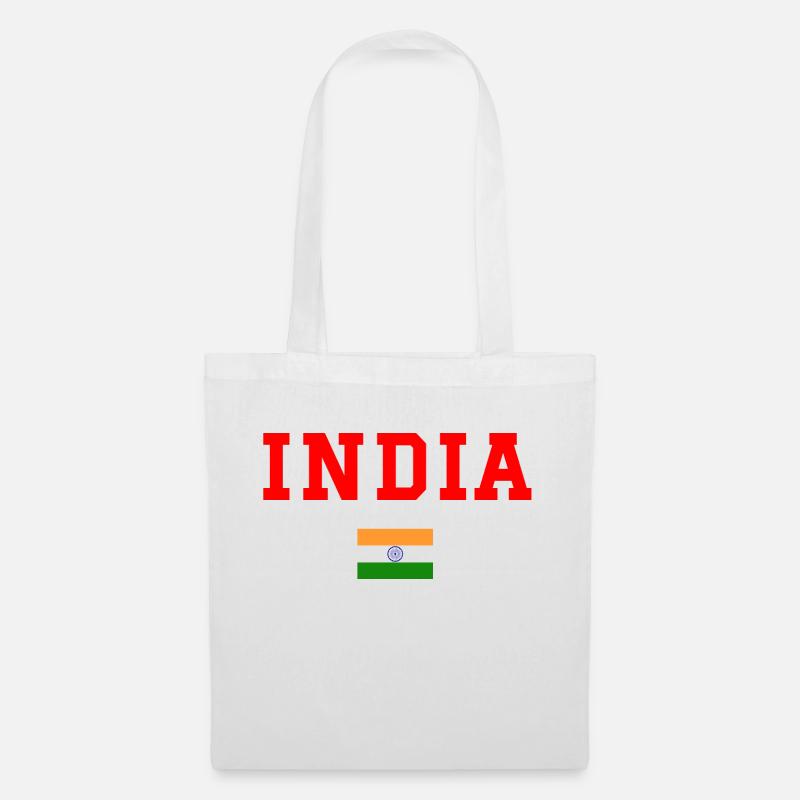 Indien - Stoffbeutel - Weiß