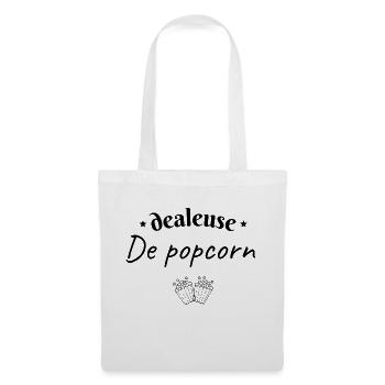 Dealeuse de popcorn - Sac en tissu - blanc - Devant