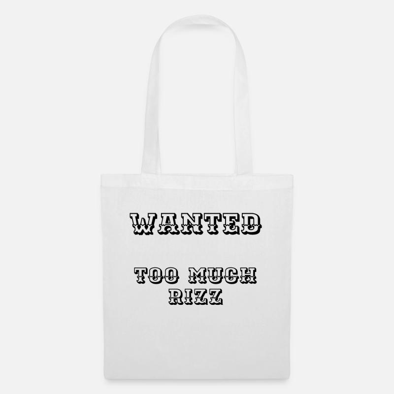 Wanted too much Rizz Wilder Westen Wanted - Stoffbeutel - Weiß