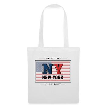 New York - Sac en tissu - blanc - Devant