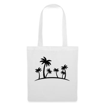 beach palm - Tote Bag - white - Front