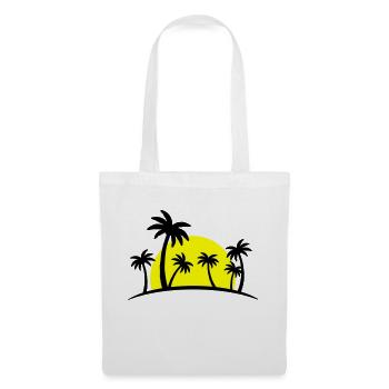 Palmiers de plage 2 - Sac en tissu - blanc - Devant