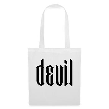 devil modern type - Stoffbeutel - Weiß - Vorne