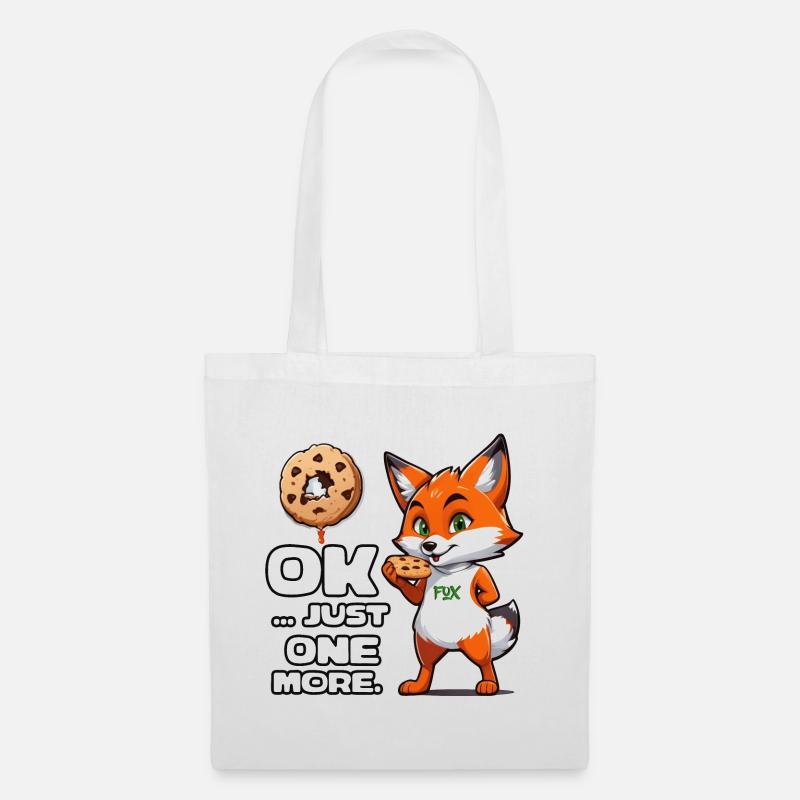 Foxy Cookie Quote - Stoffbeutel - Weiß