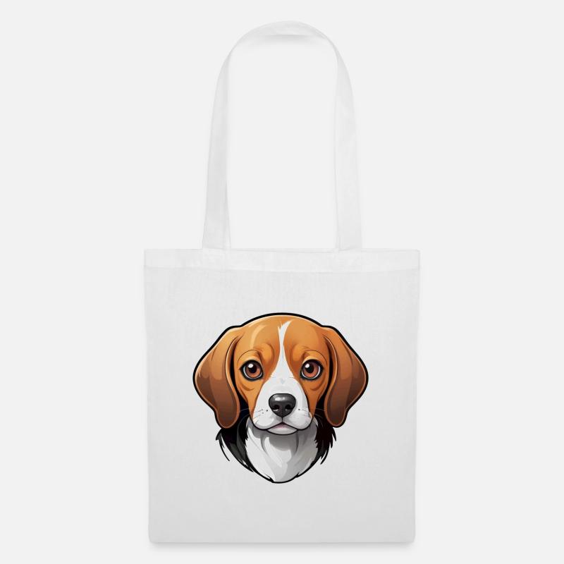 Adorable Beagle - Stoffbeutel - Weiß