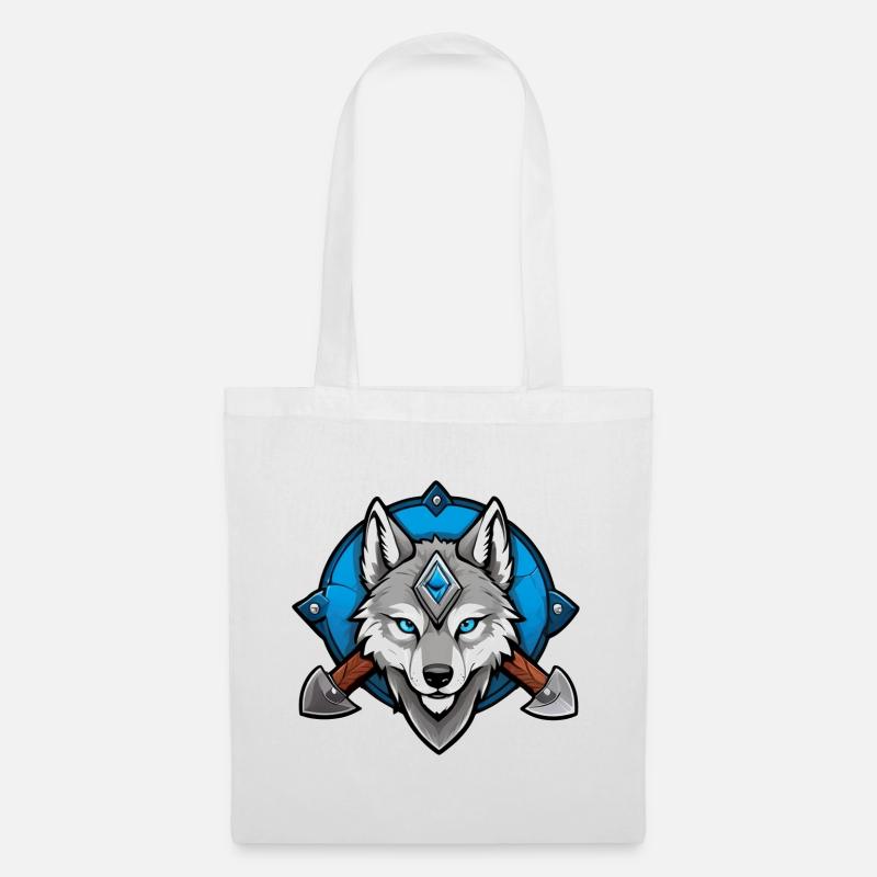 Viking Wolf Warrior - Stoffbeutel - Weiß
