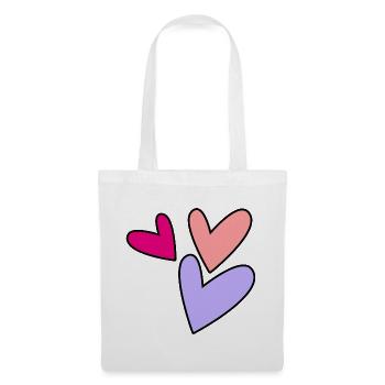 MOTHER'S DAY. HEART. HAPPY BIRTHDAY. MOM - Tote Bag - white - Front