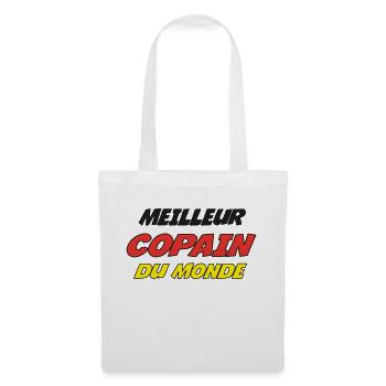 MEILLEUR COPAIN DU MONDE - Sac en tissu - blanc - Devant