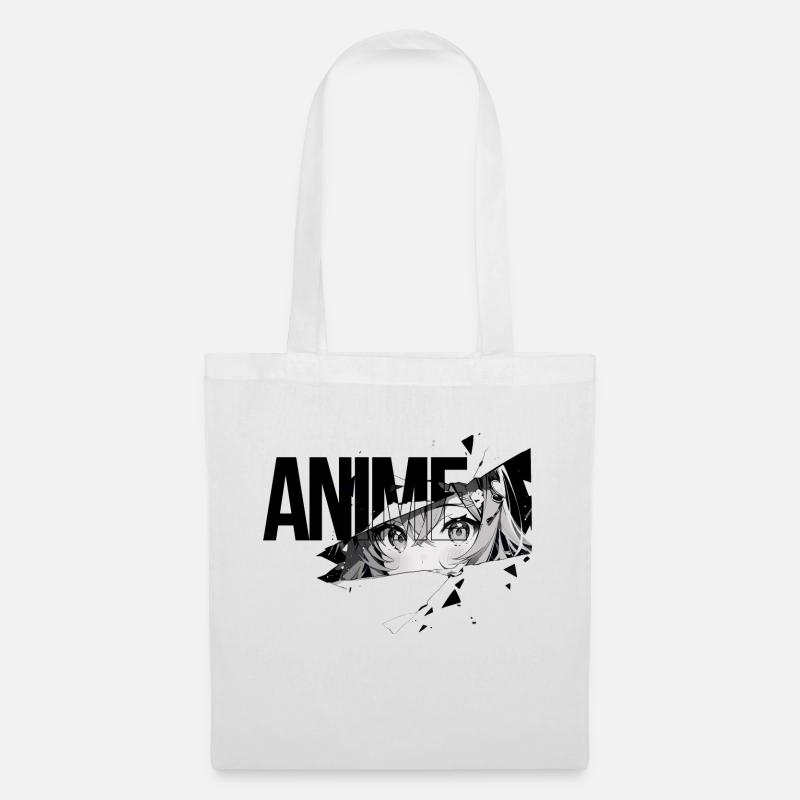 Anime black - white - Tote Bag - white