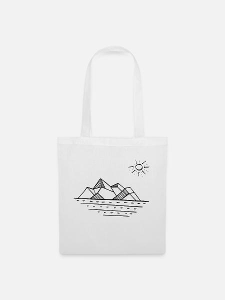 Desert mountains - Tote Bag - white