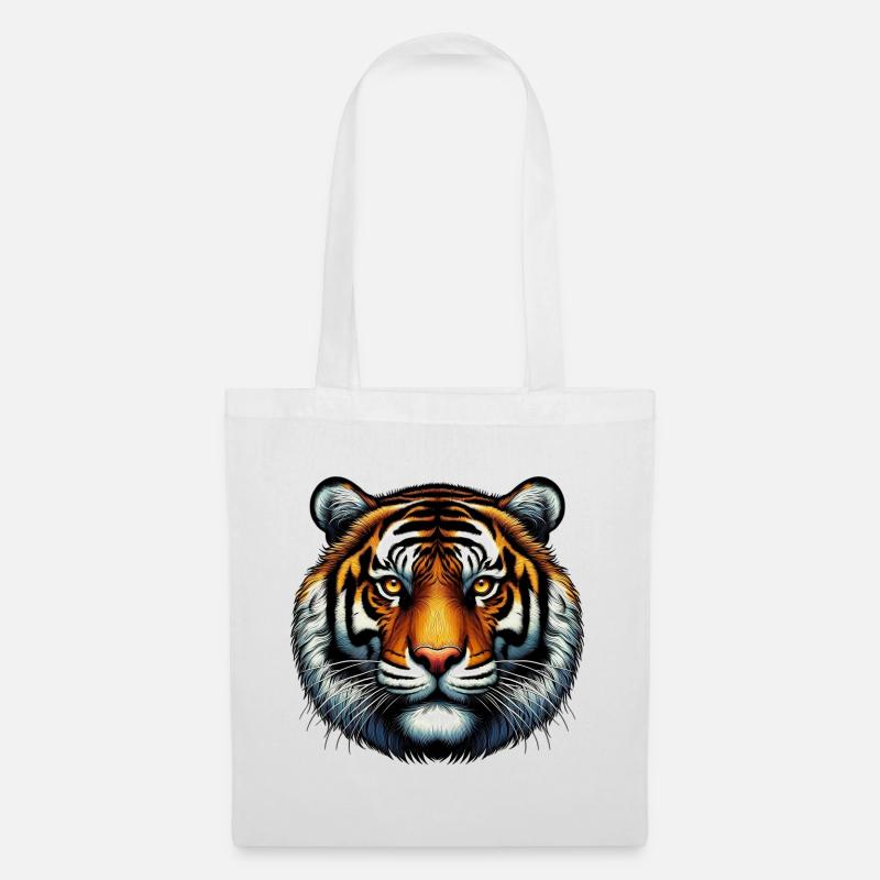 Tiger - Stoffbeutel - Weiß