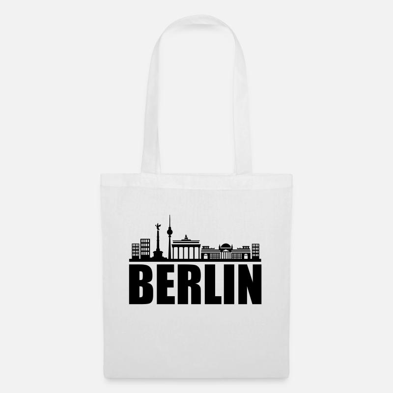 berlin skyline - Stoffbeutel - Weiß
