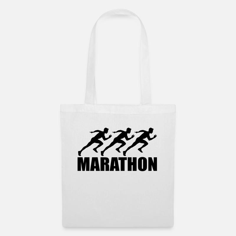 marathon - Stoffbeutel - Weiß