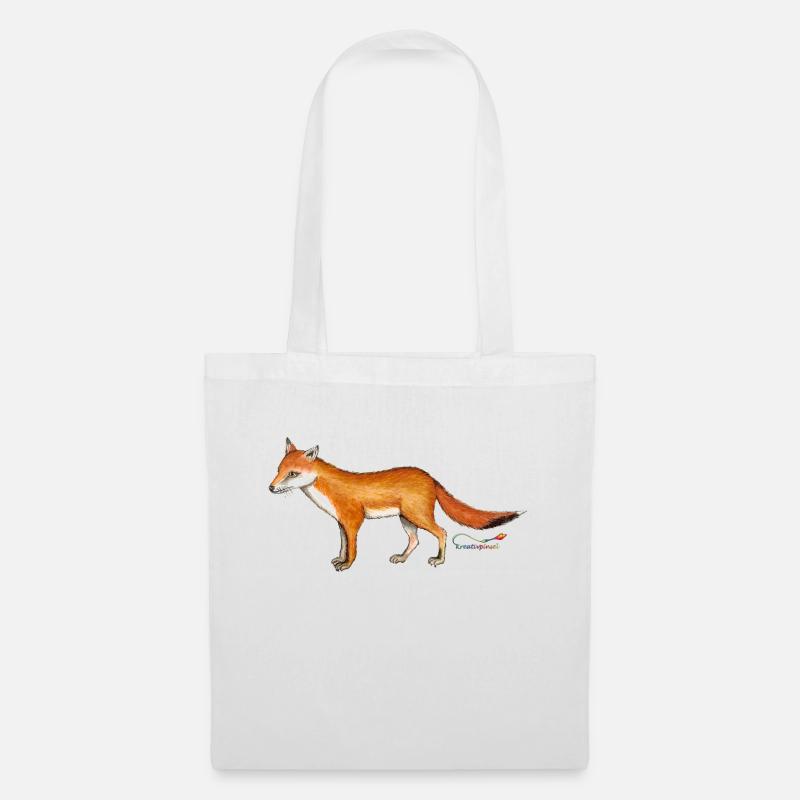 Fox (Vulpes vulpes) - Tote Bag - white