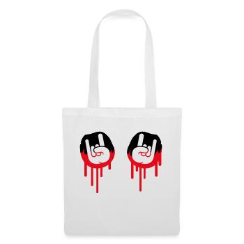 Heavy Metal Hard Rock Graffiti Horns Hand Gesture - Tote Bag - white - Front